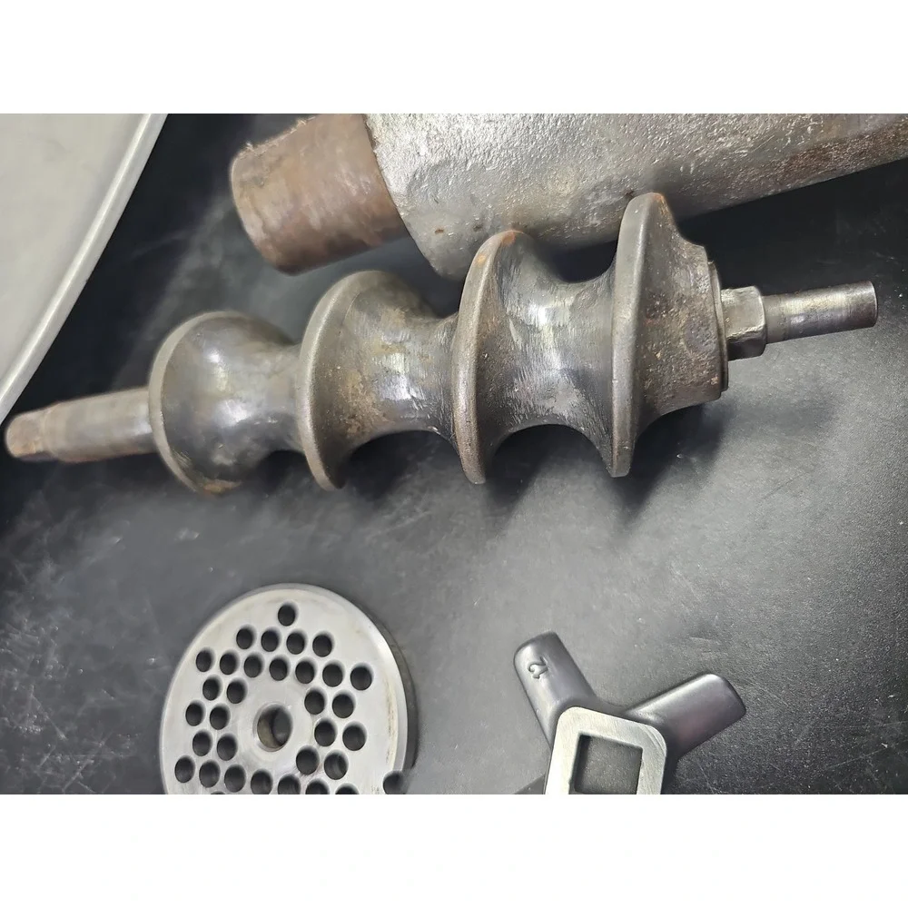 Hobart Size #12 Hub Meat Grinder Attachment Plate Knife Auger Mixer Heavy Duty
